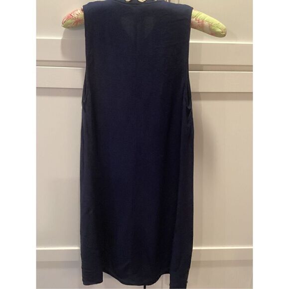 Lilly Pulitzer Jane Shift Dress Sz 0 True Navy Lace Detail $145.00 New - Picture 6 of 10